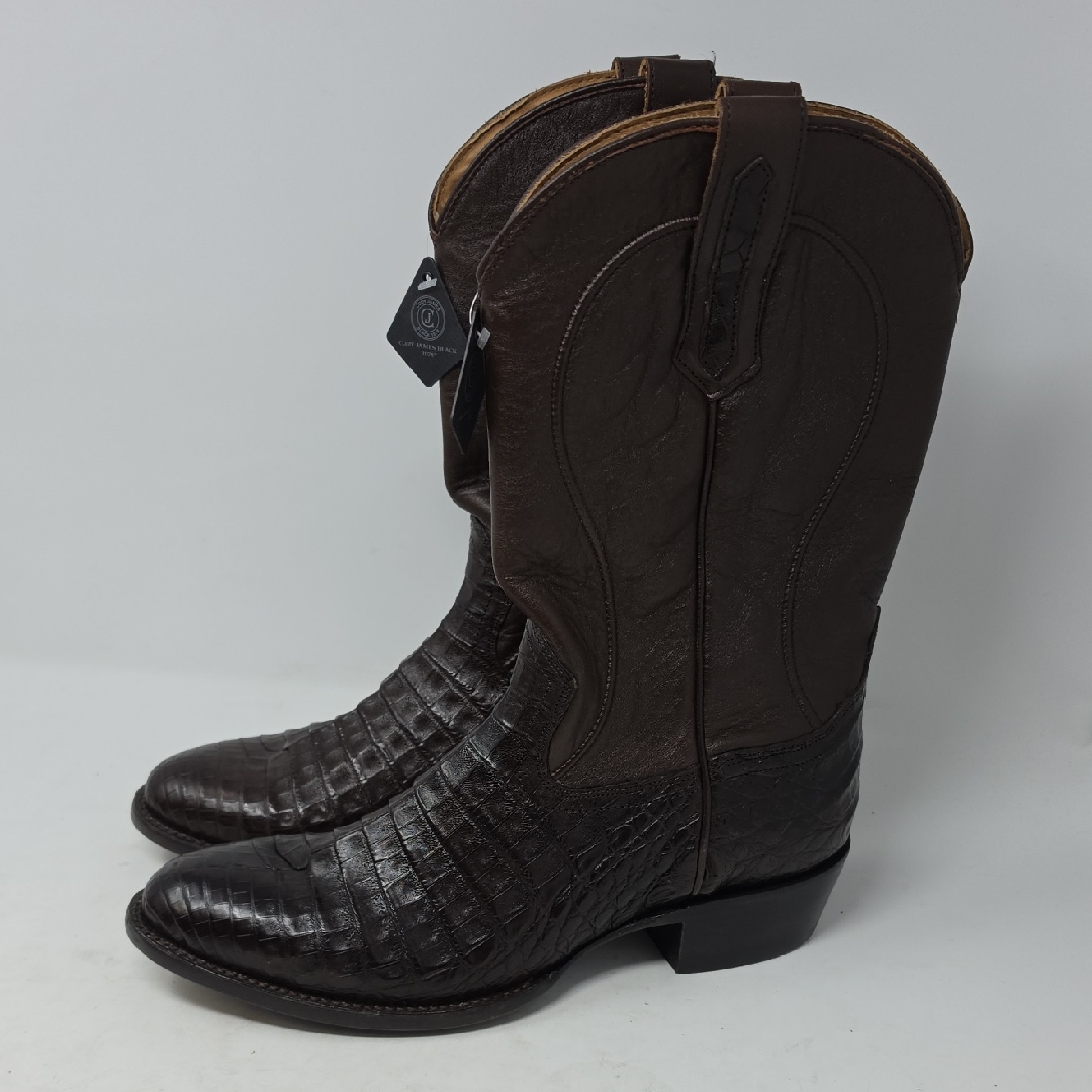 Cody James Black 1978 Men's Mason Exotic Caiman Belly Western Boots Size 10.5d